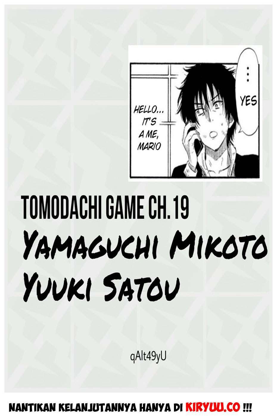 Tomodachi Game Bab 19 halaman 35