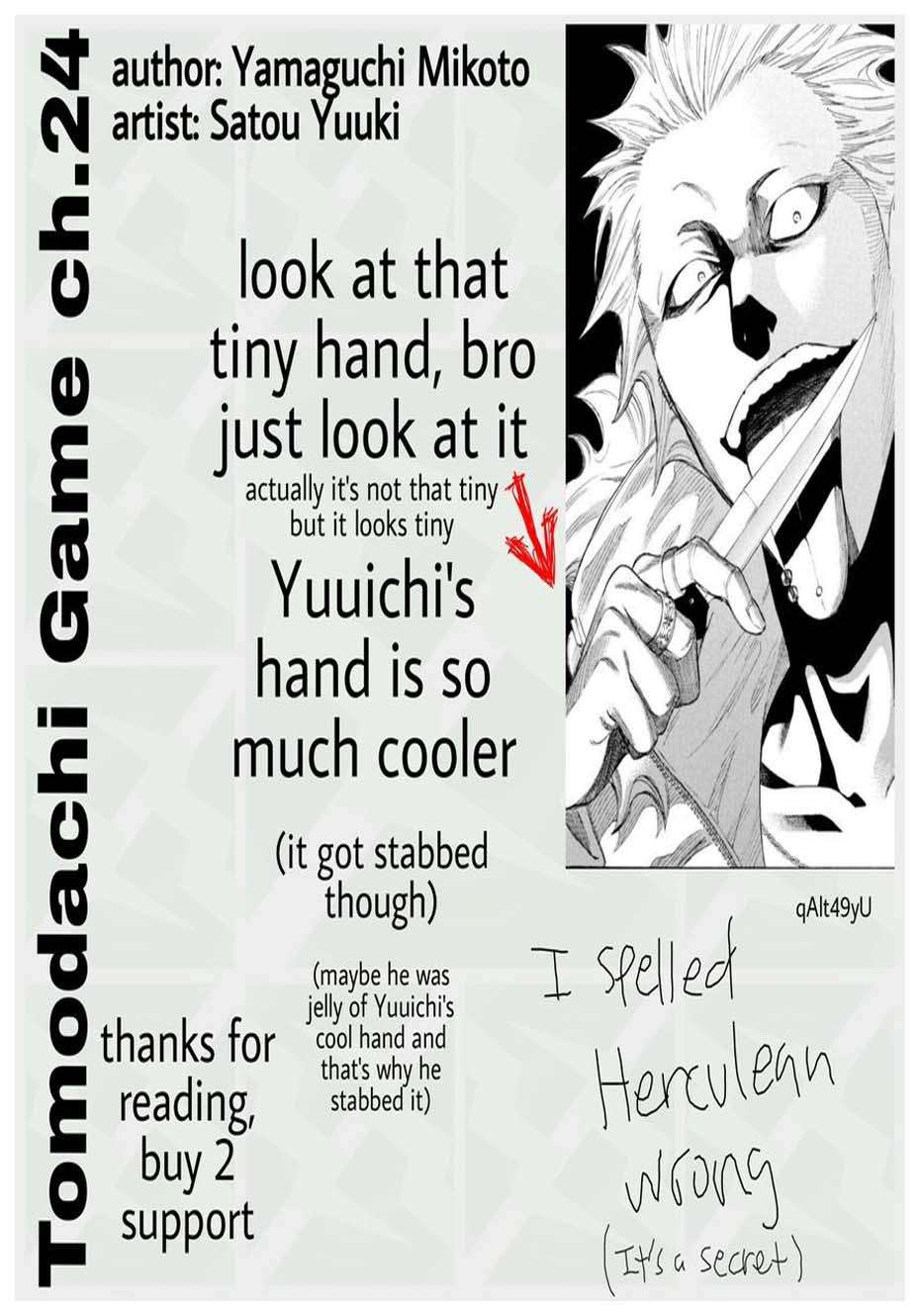 Tomodachi Game chapter 24 halaman 41