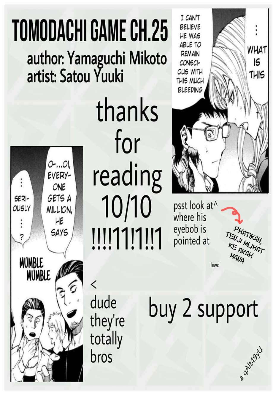 Tomodachi Game chapter 25 halaman 47