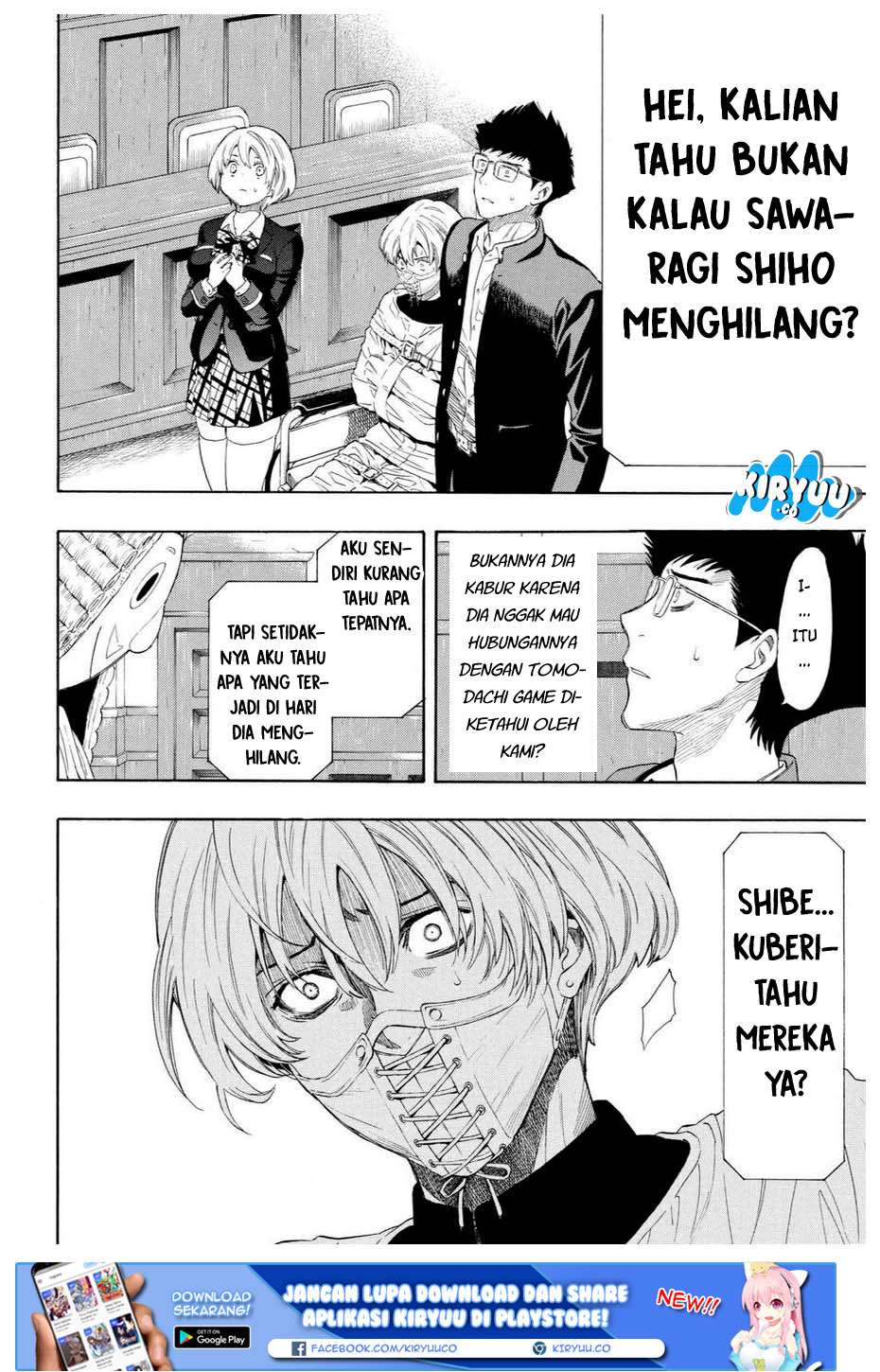 Tomodachi Game chapter 26 halaman 36