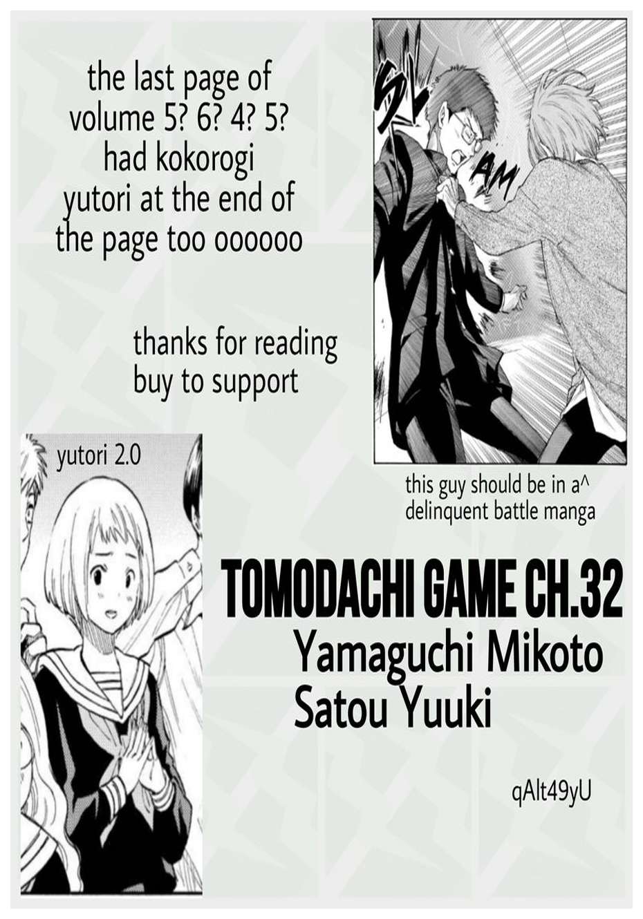 Tomodachi Game Bab 32 halaman 35