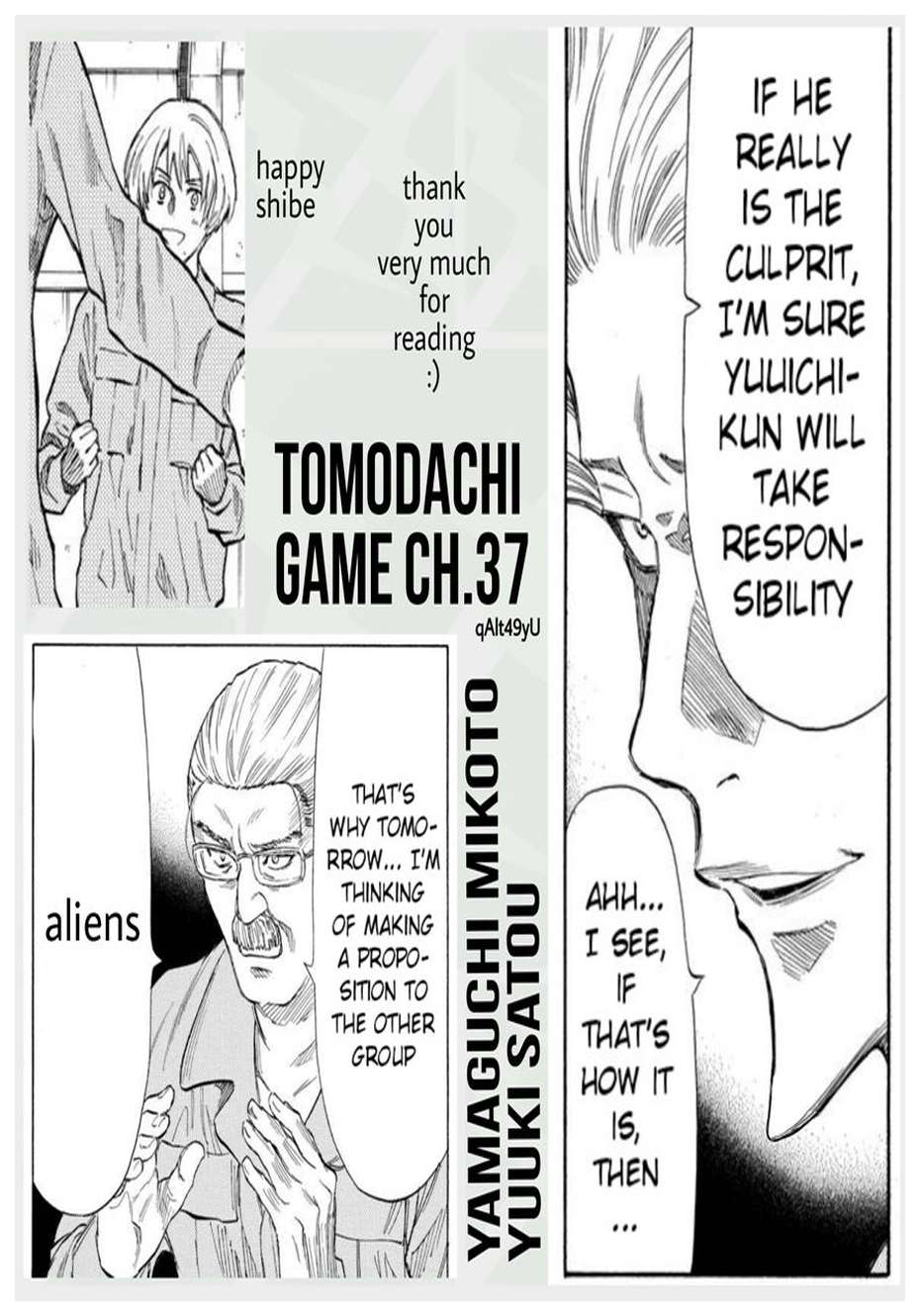 Tomodachi Game Bab 37 halaman 34