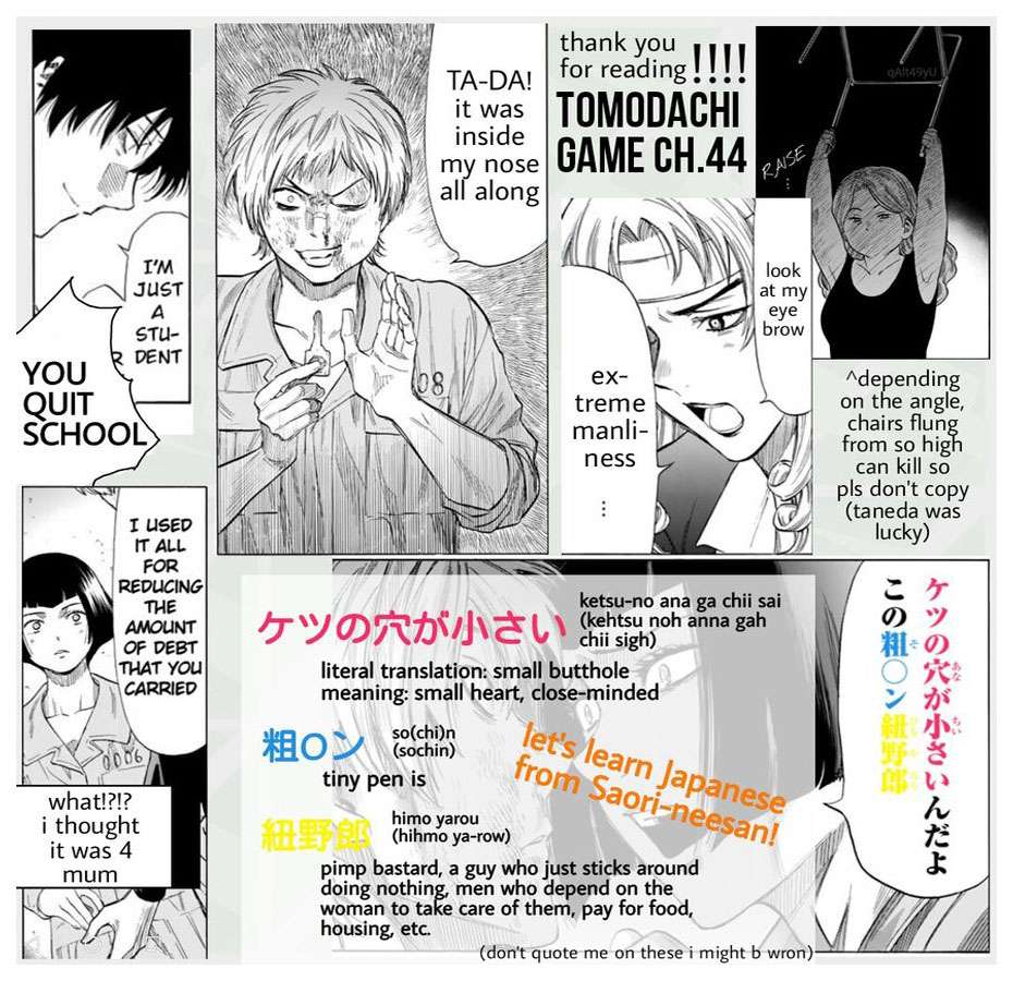 Tomodachi Game chapter 44 halaman 44