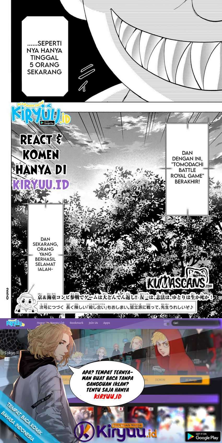 Tomodachi Game chapter 86 halaman 39