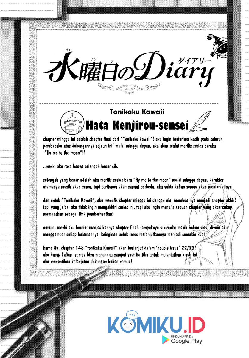 Tonikaku Kawaii chapter 147 halaman 44