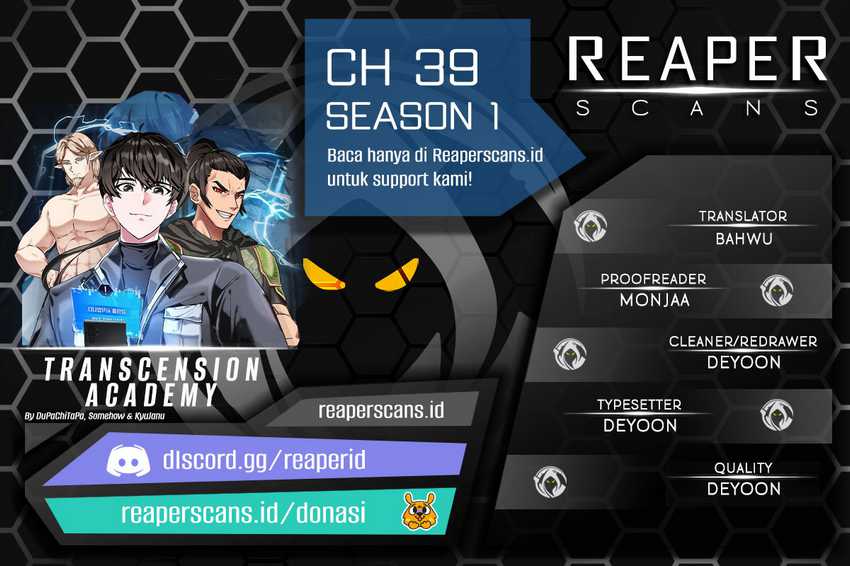Transcension Academy Bab 39 halaman 1