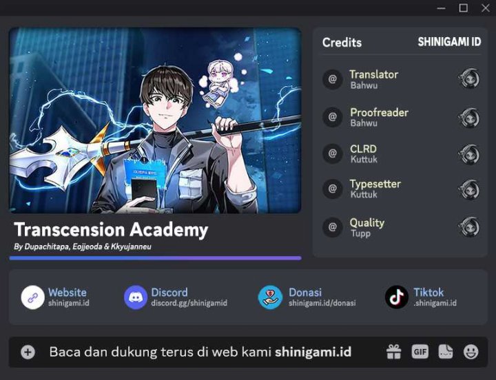 Transcension Academy Bab 65 halaman 1