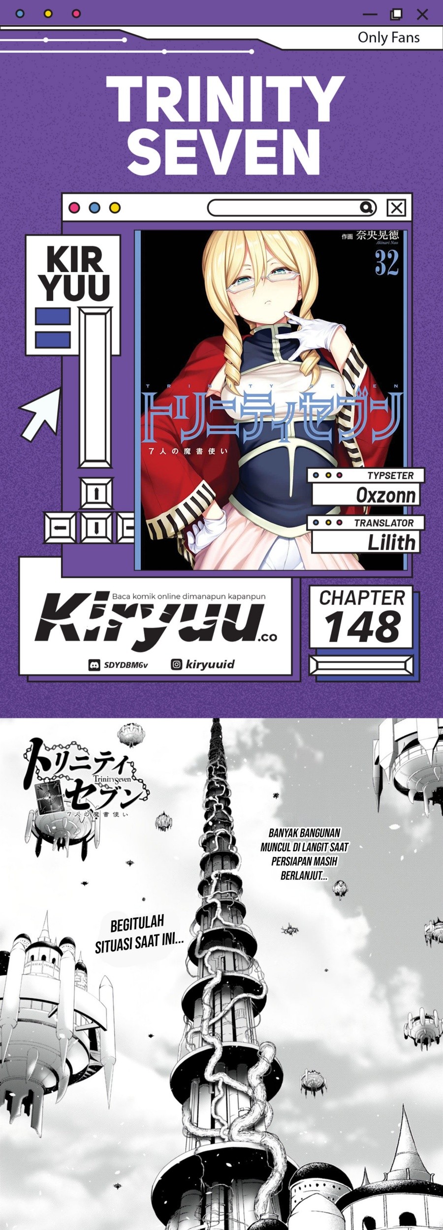 Trinity Seven chapter 148 halaman 1