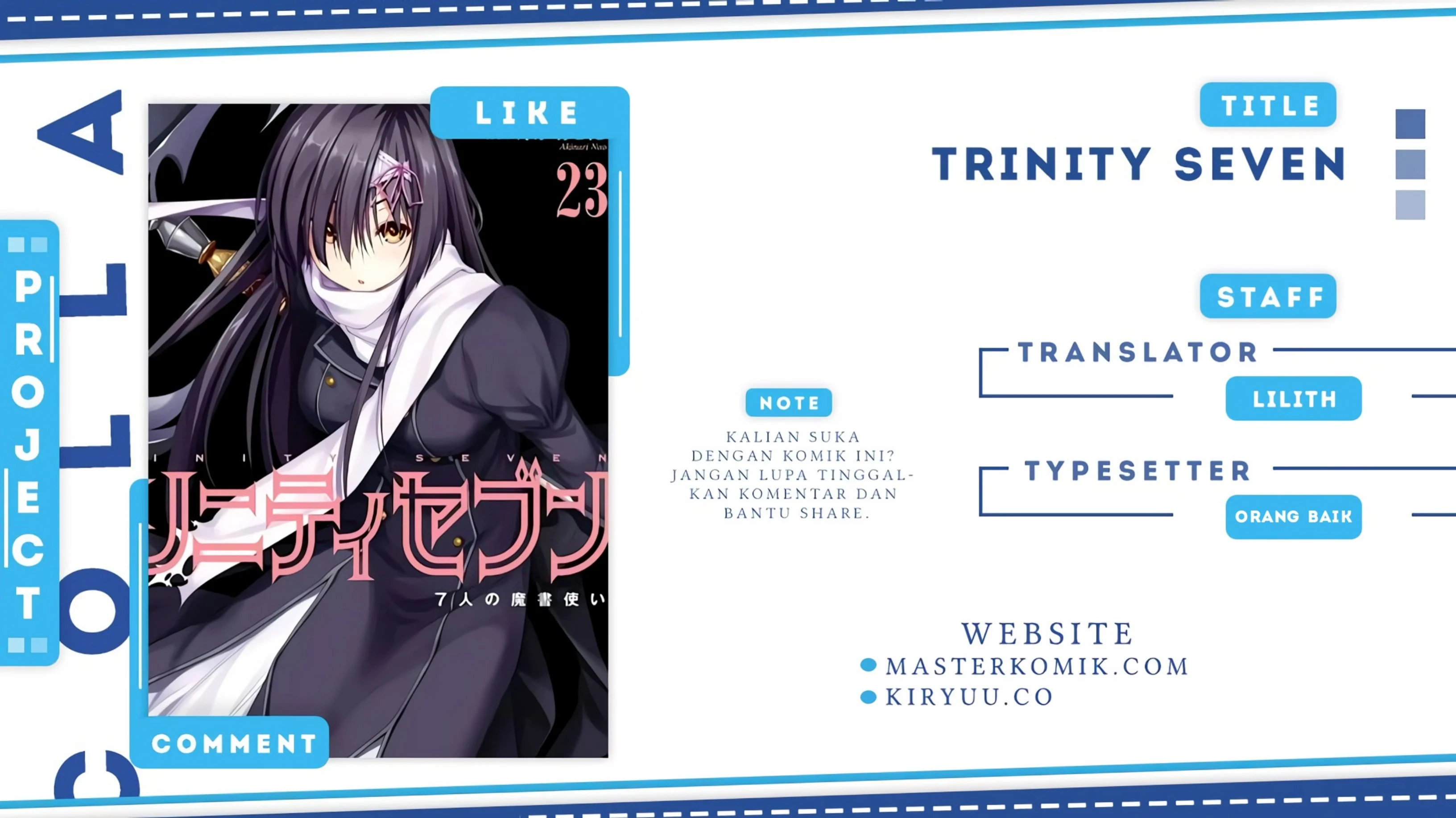 Trinity Seven Bab 88 halaman 1