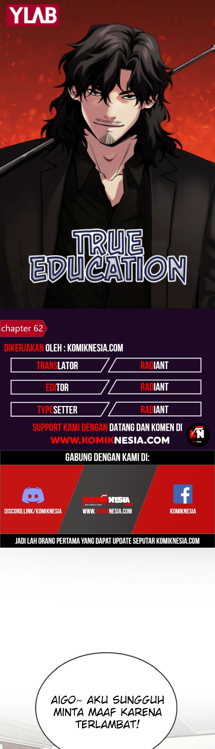 True Education Bab 62 halaman 1
