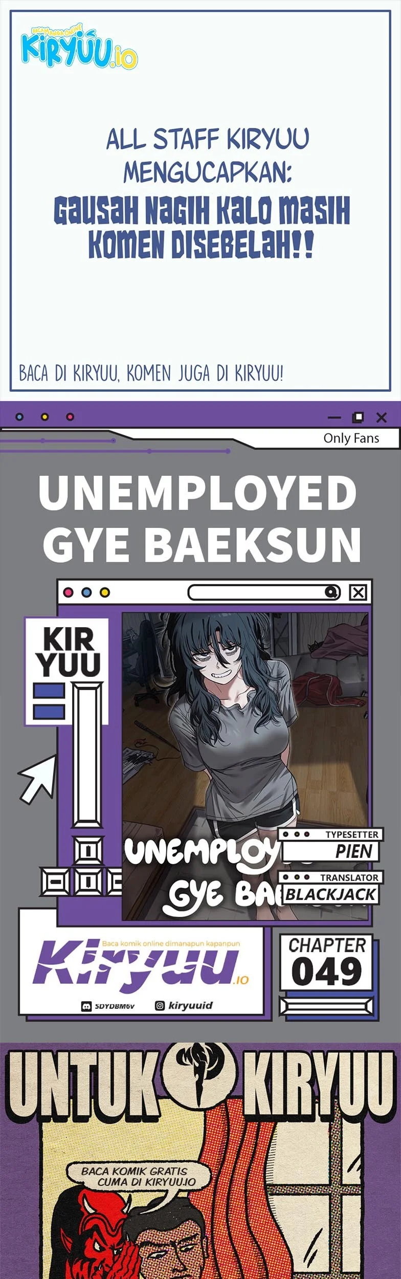 Unemployed Gye Baek Soon chapter 49 halaman 1