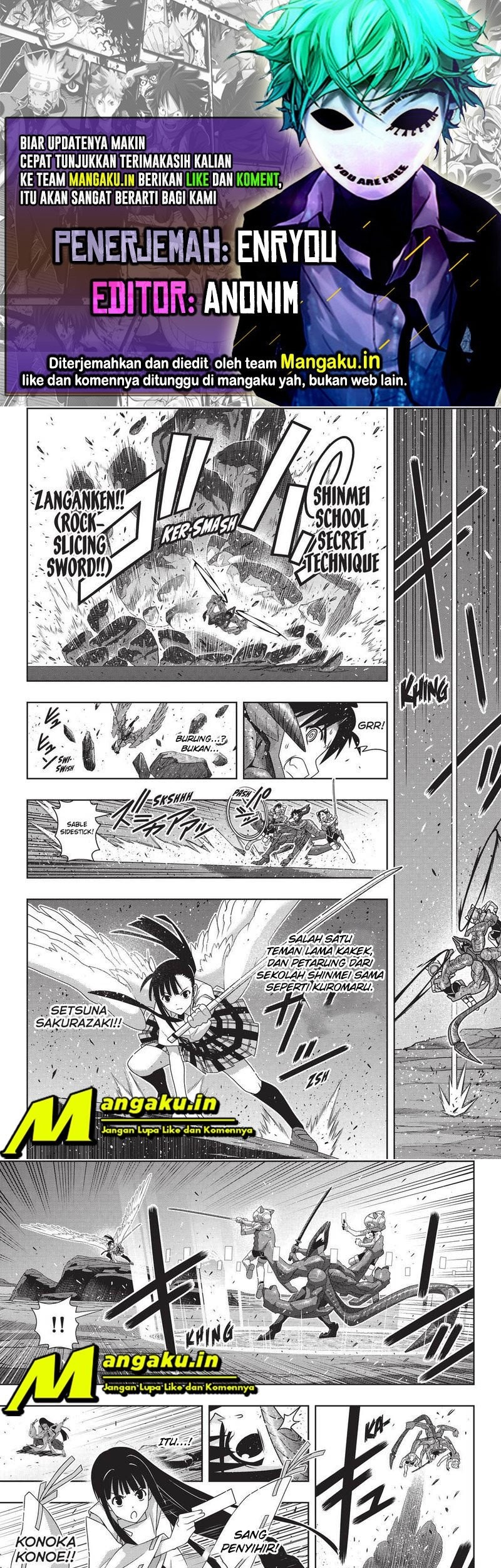 UQ Holder! Bab 190.2 halaman 1