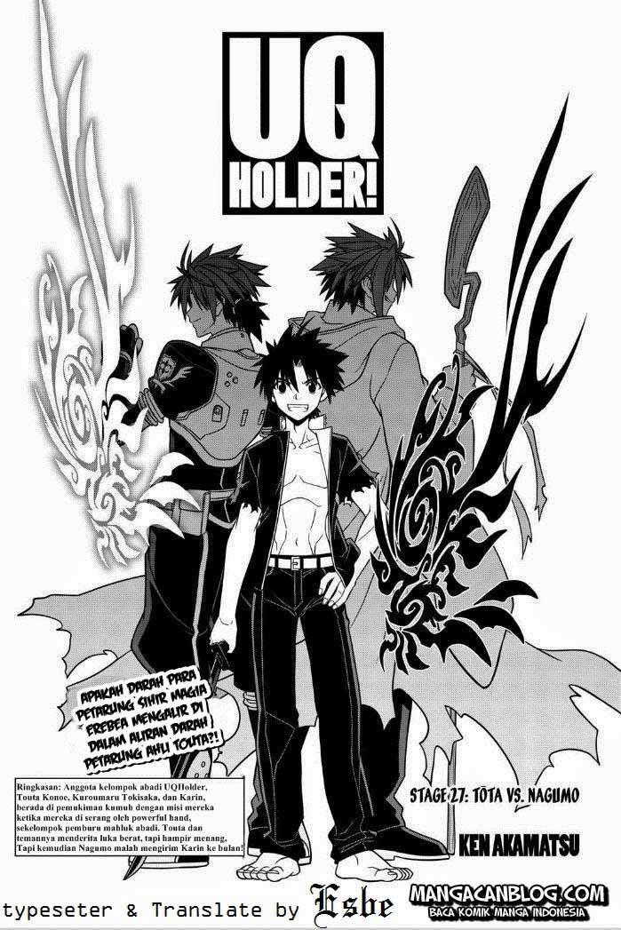 UQ Holder! Bab 27 halaman 1