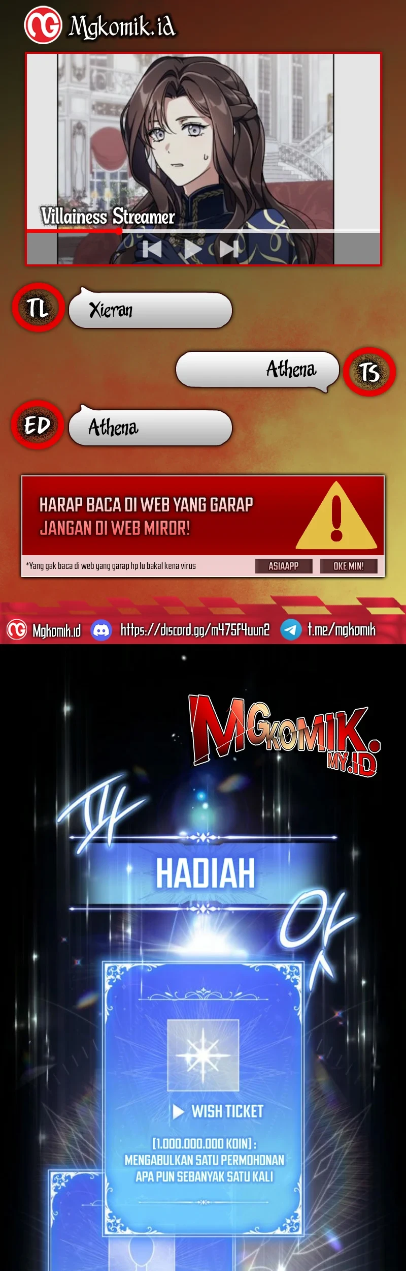 Villainess Streamer Bab 10 halaman 1