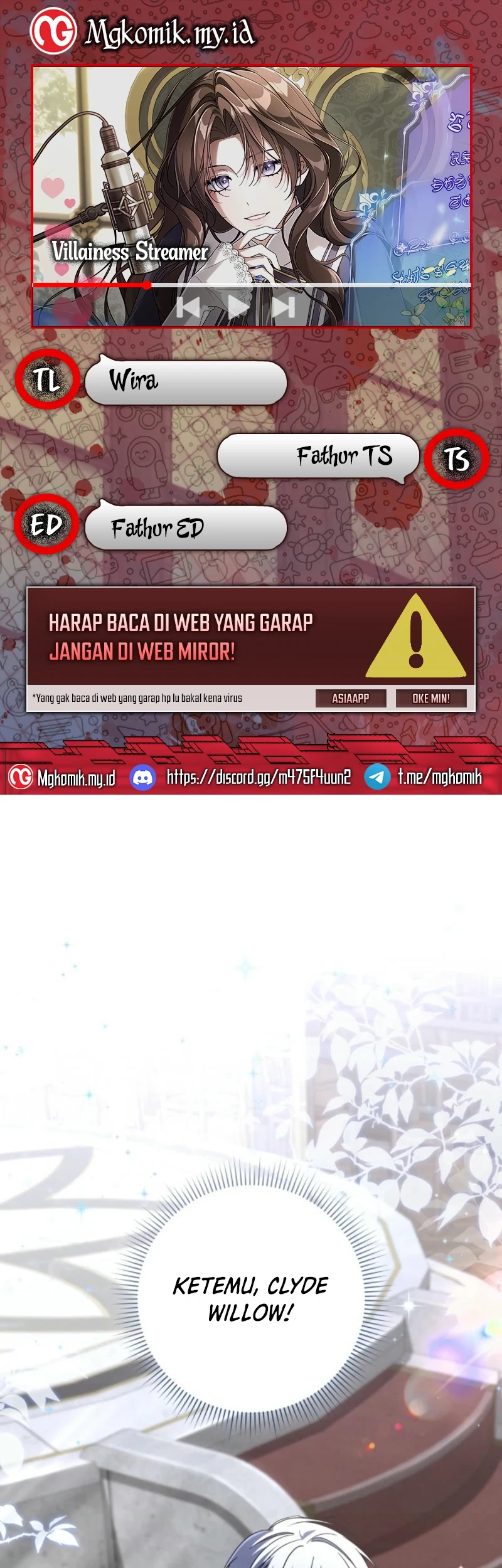 Villainess Streamer Bab 14 halaman 1