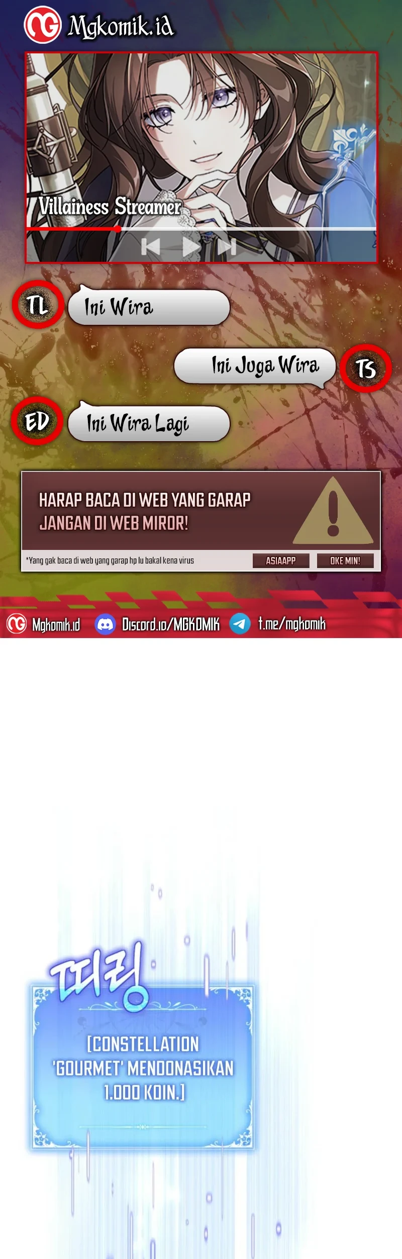 Villainess Streamer chapter 20 halaman 1