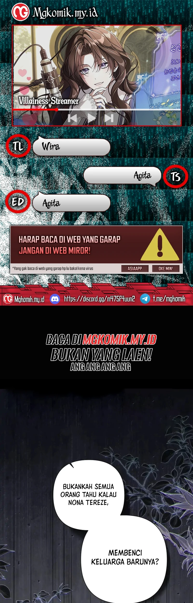 Villainess Streamer Bab 38 halaman 1