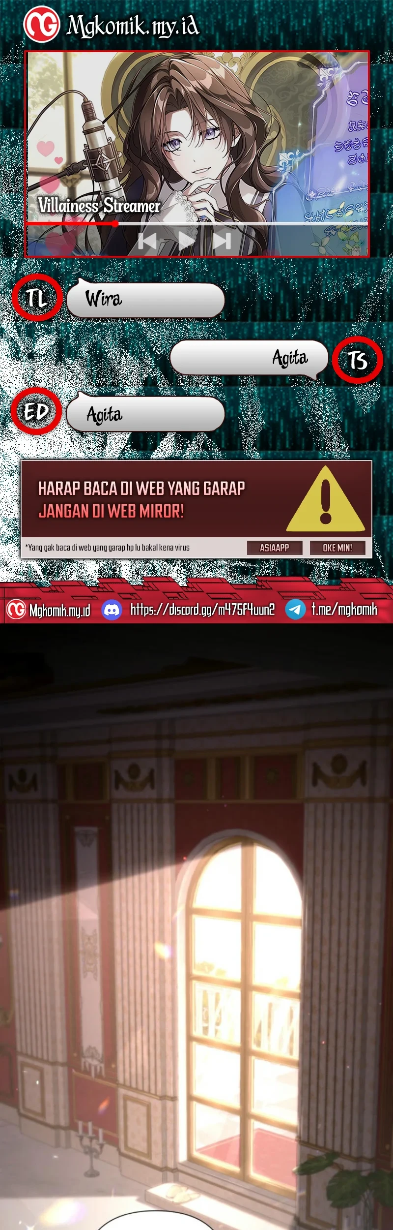 Villainess Streamer Bab 7 halaman 1