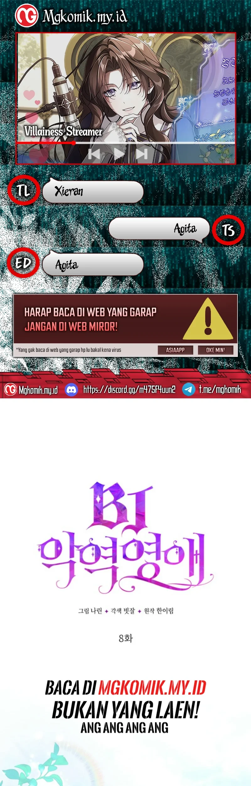 Villainess Streamer Bab 8 halaman 1