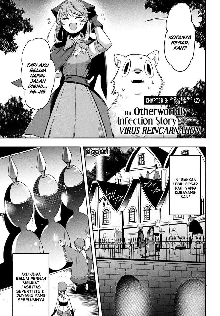 Virus Tensei kara Isekai Kansen Monogatari chapter 03.2 halaman 3