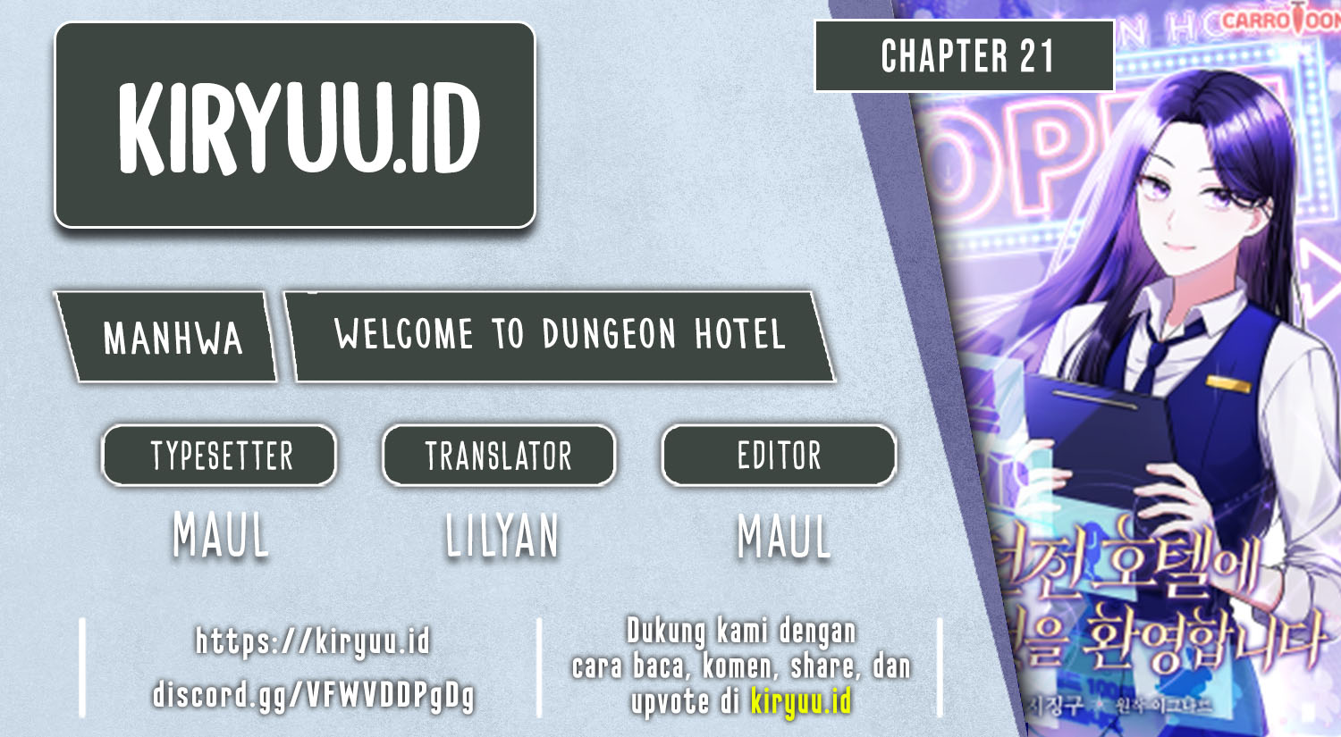 Welcome to Dungeon Hotel Bab 21 halaman 1