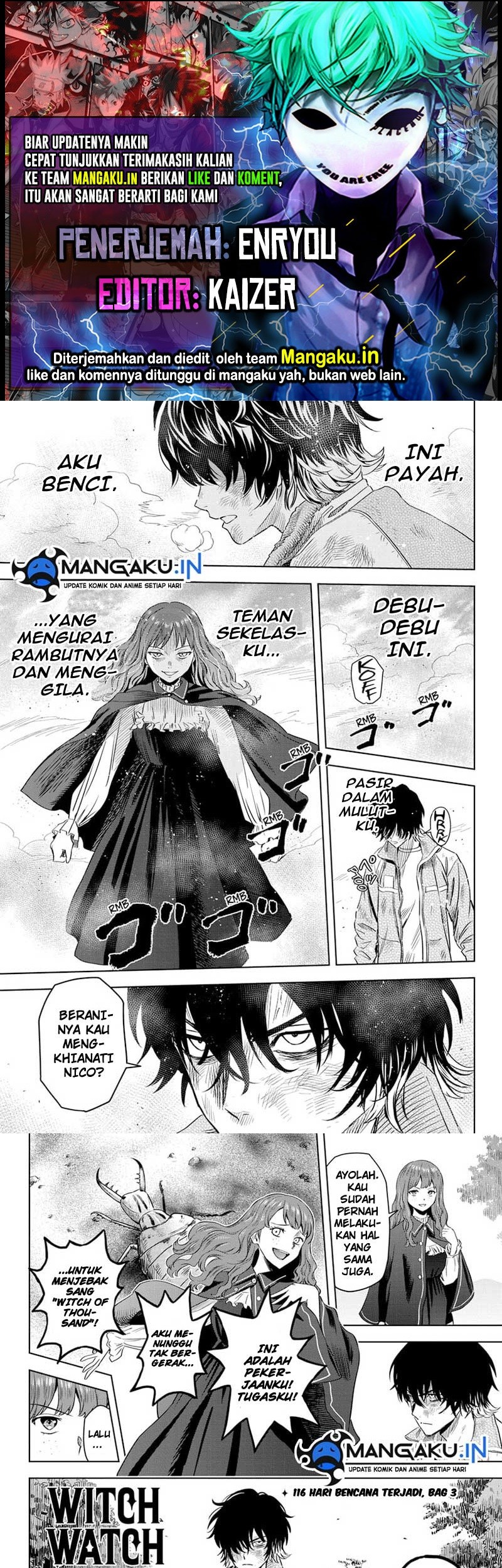 Witch Watch Bab 116 halaman 1