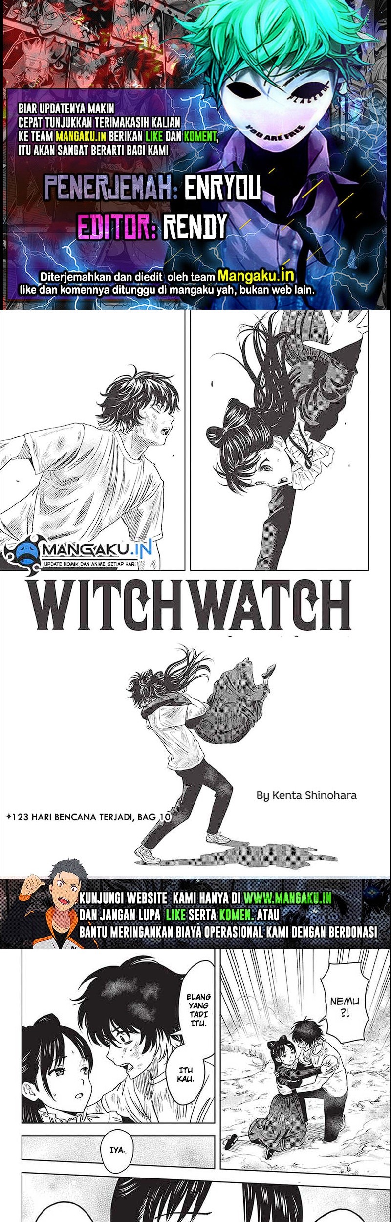 Witch Watch Bab 123 halaman 1