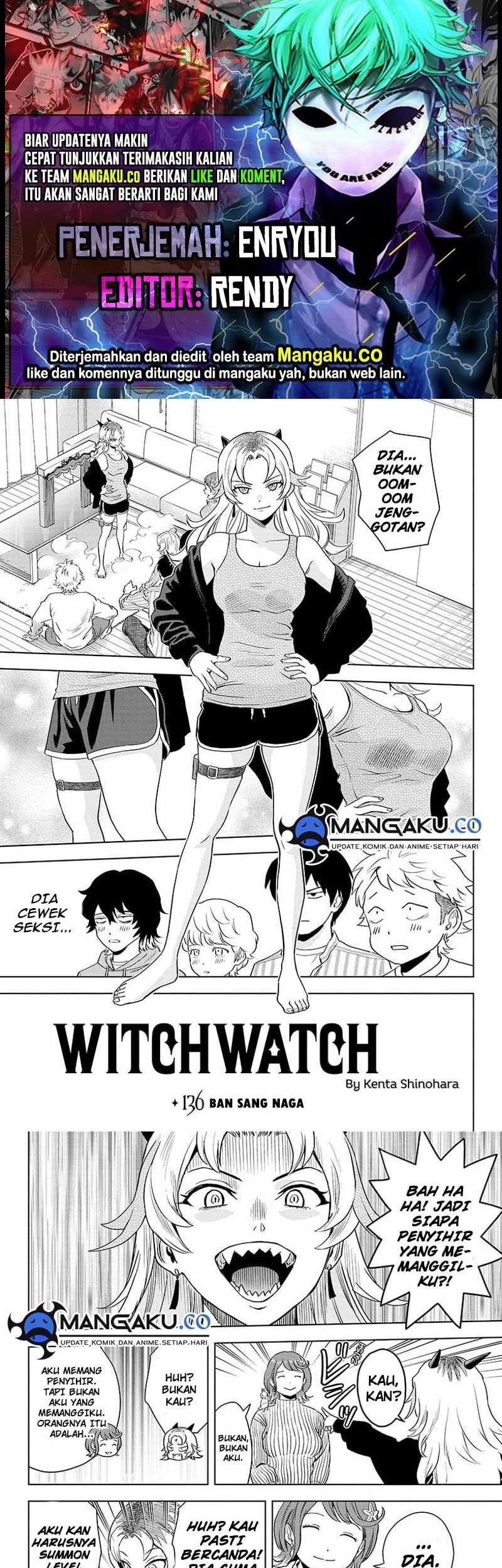 Witch Watch Bab 136 halaman 1