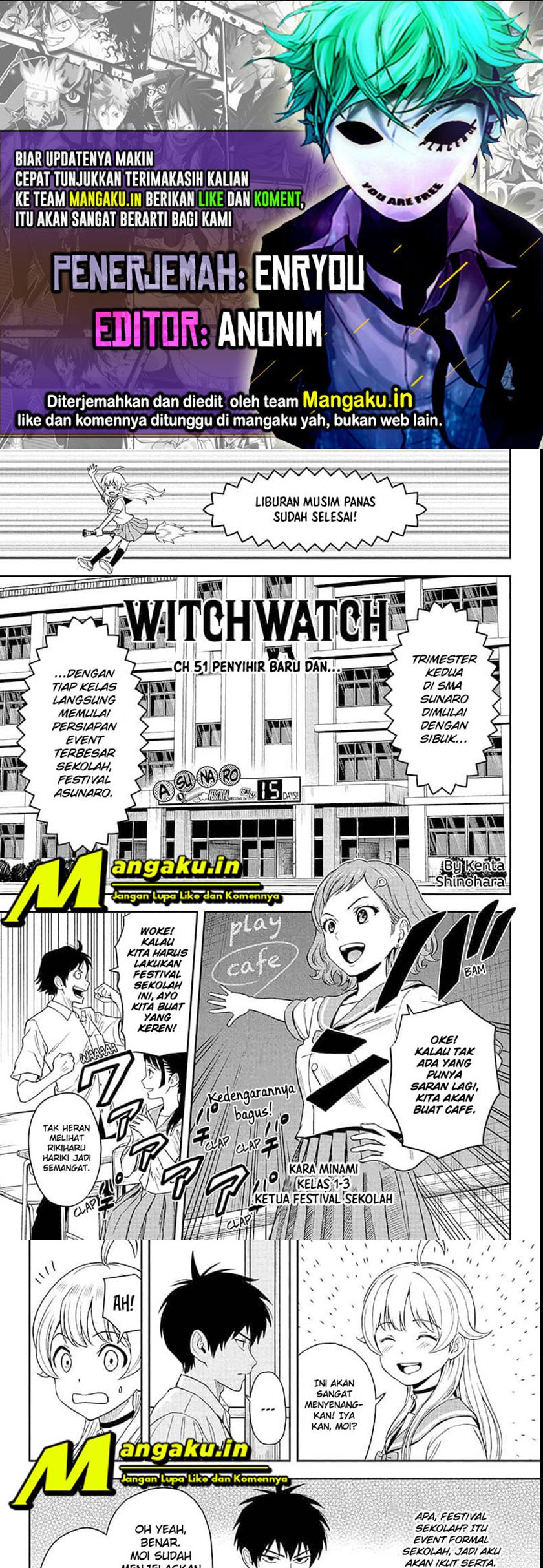 Witch Watch Bab 51 halaman 1