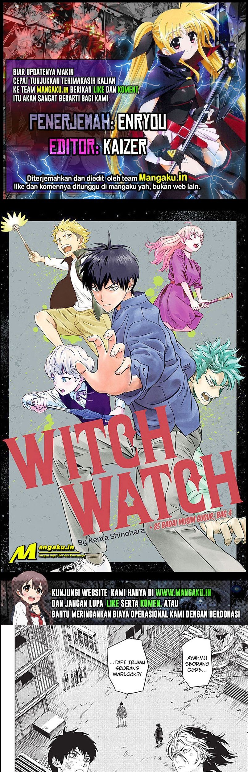 Witch Watch Bab 85 halaman 1