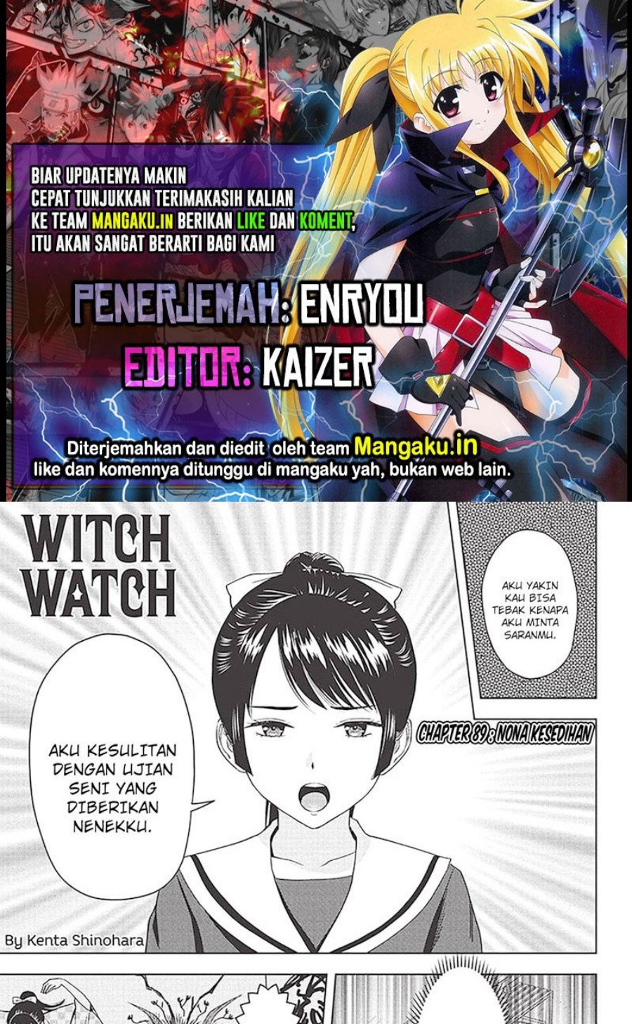 Witch Watch Bab 89 halaman 1
