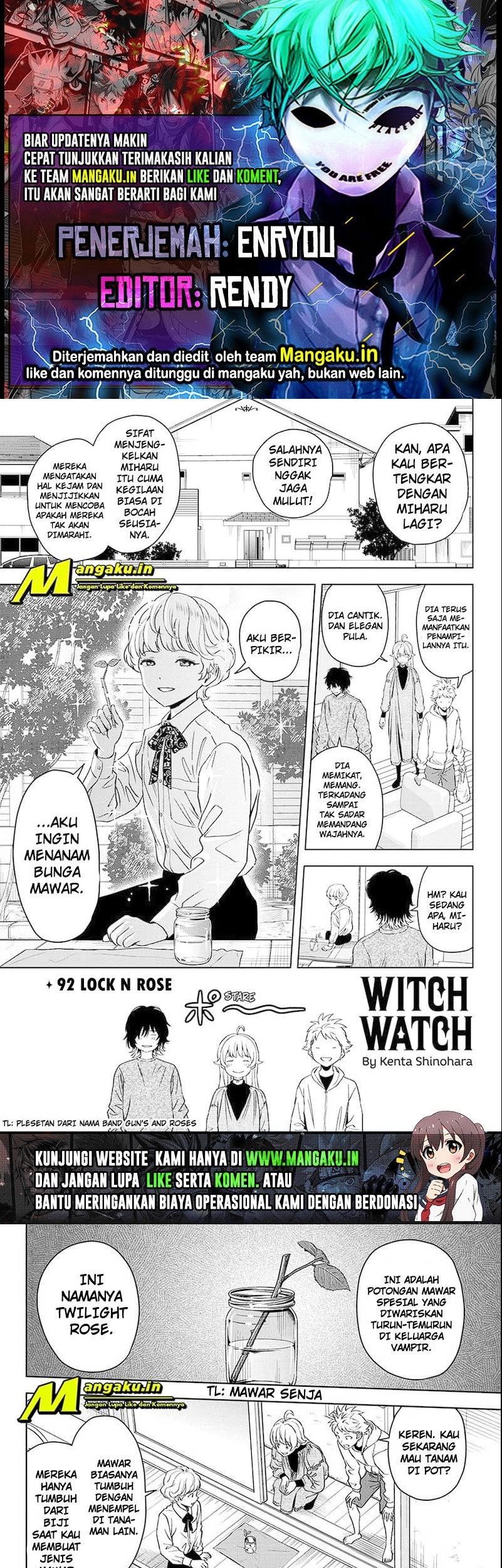 Witch Watch Bab 92 halaman 1