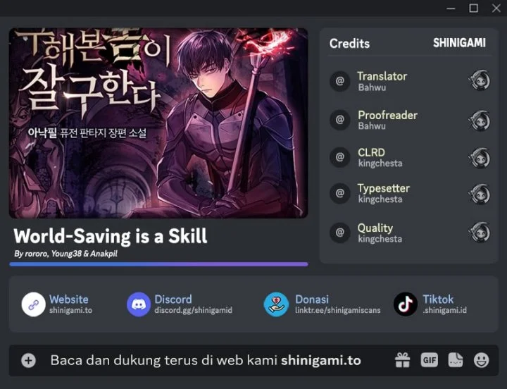 World-Saving Is A Skill Bab 2 halaman 1