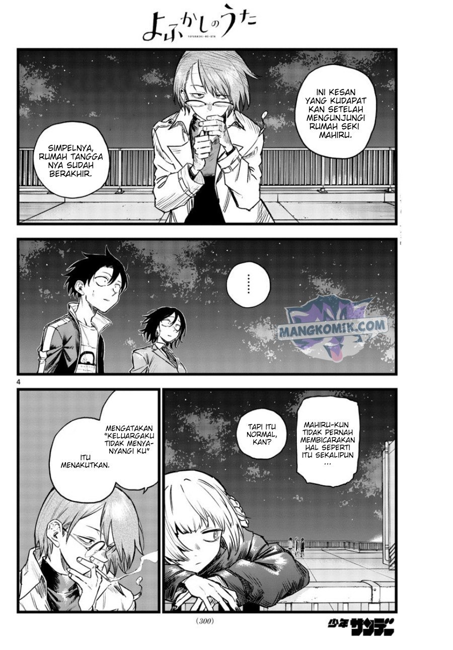 Yofukashi no Uta Bab 111 halaman 4