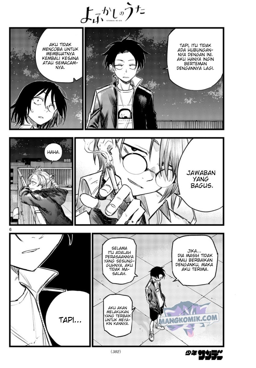 Yofukashi no Uta Bab 111 halaman 6