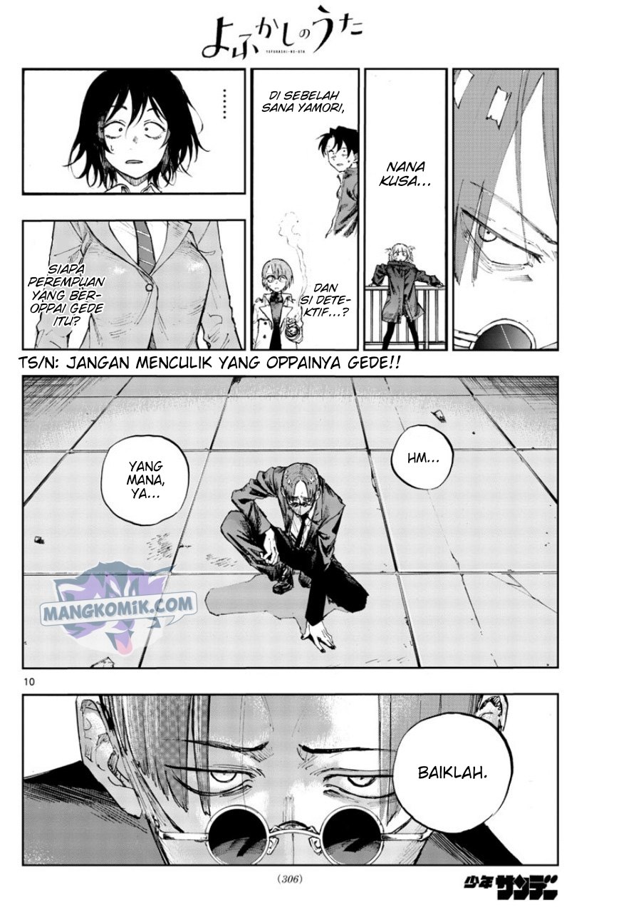 Yofukashi no Uta Bab 111 halaman 10
