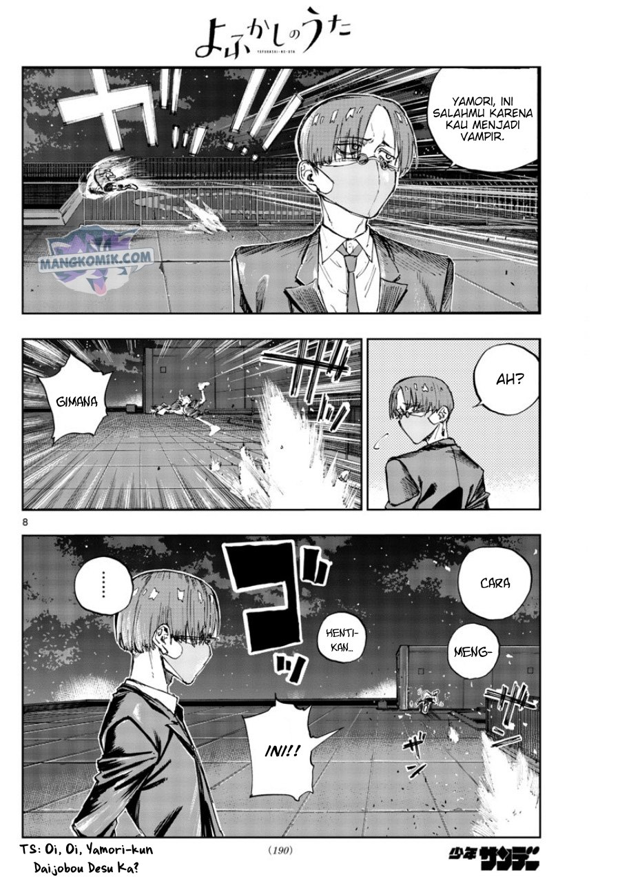 Yofukashi no Uta chapter 112 halaman 9