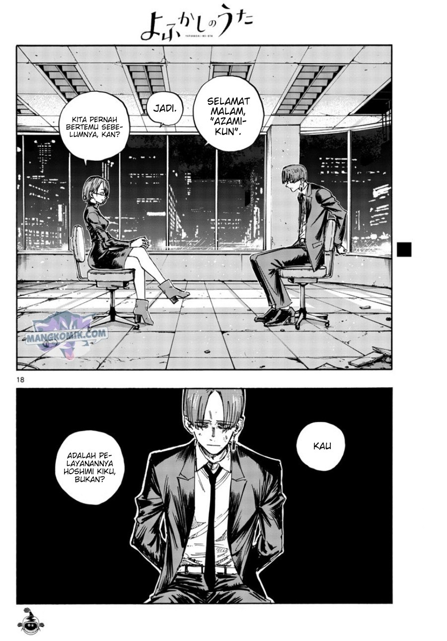 Yofukashi no Uta Bab 113 halaman 19