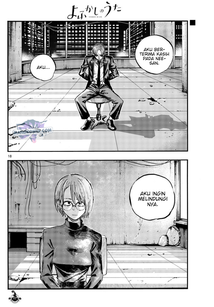 Yofukashi no Uta chapter 114 halaman 18