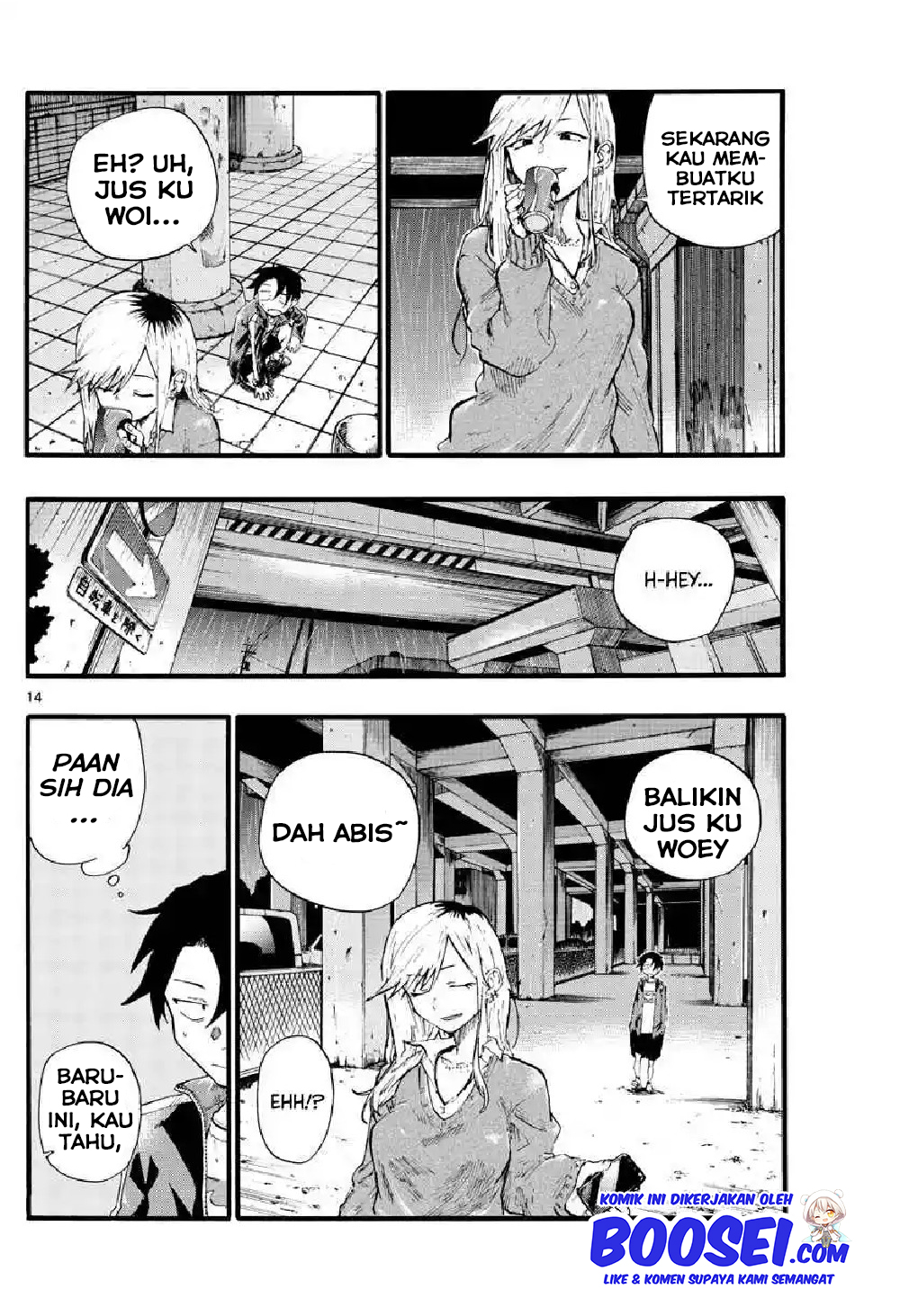 Yofukashi no Uta chapter 19 halaman 17