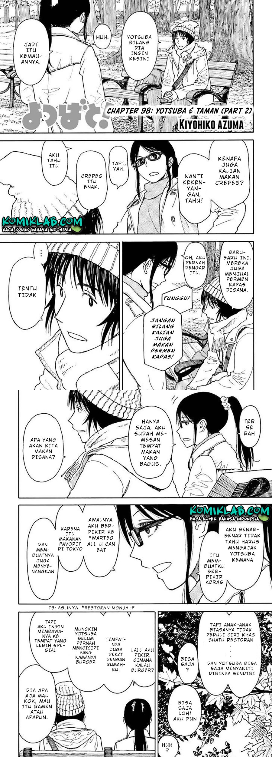 Yotsuba to! chapter 98 halaman 3