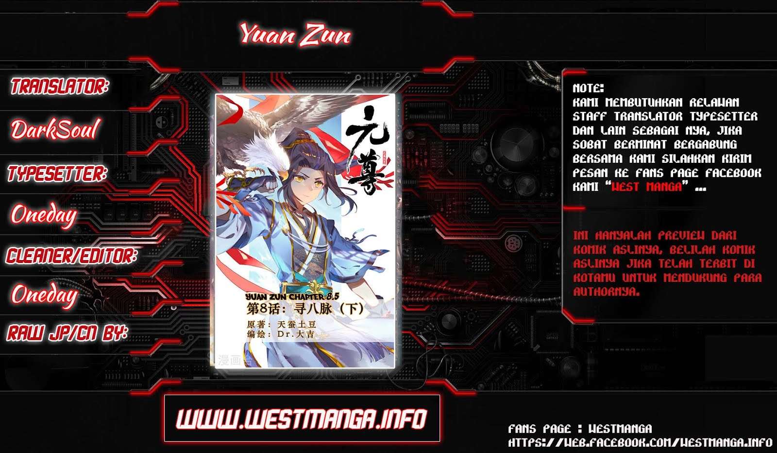 Yuan Zun chapter 8.5 halaman 1