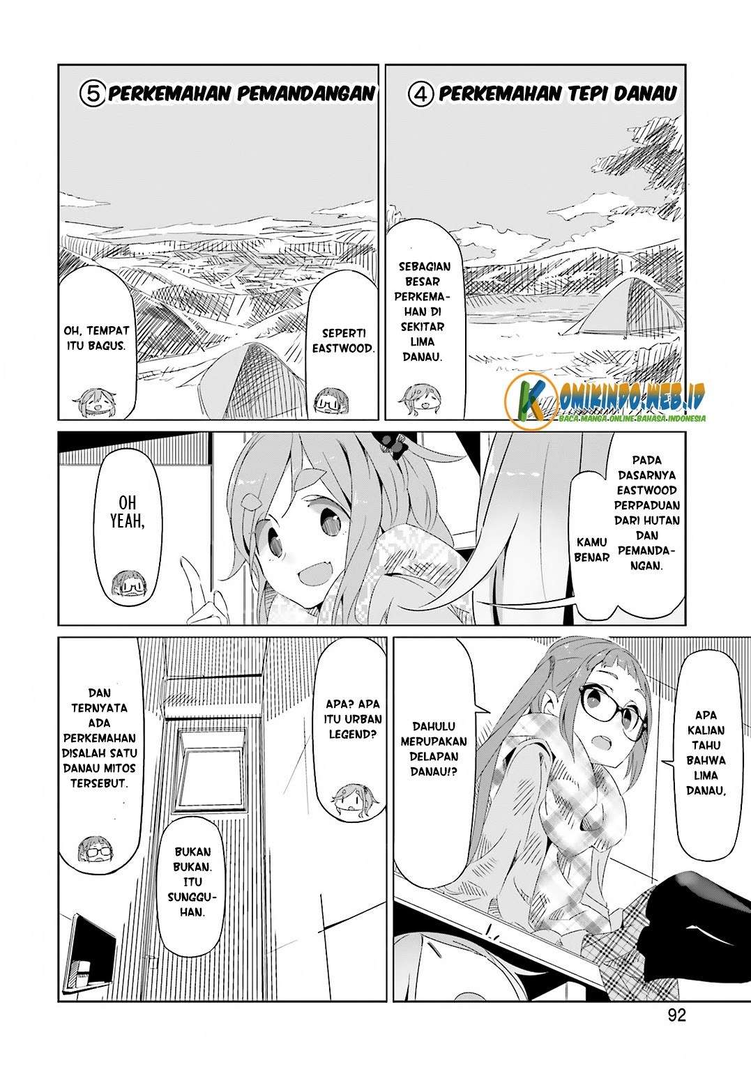 Yuru-Camp chapter 10 halaman 15