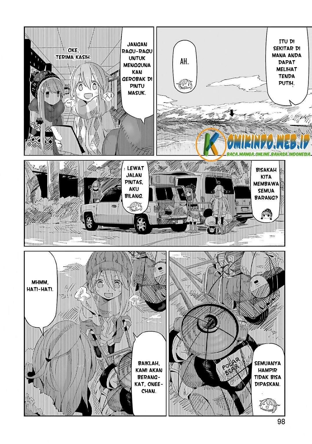Yuru-Camp chapter 10 halaman 21