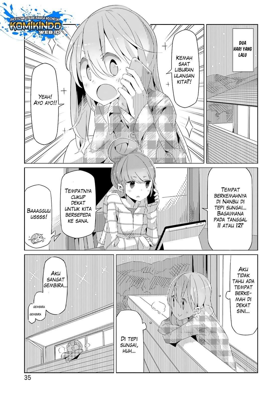 Yuru-Camp chapter 15 halaman 4