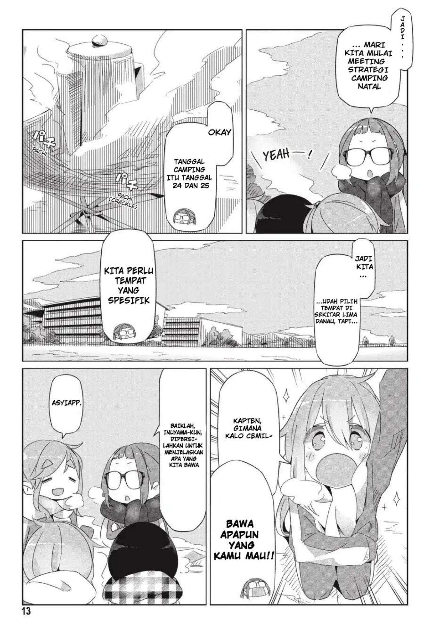 Yuru-Camp chapter 19 halaman 16