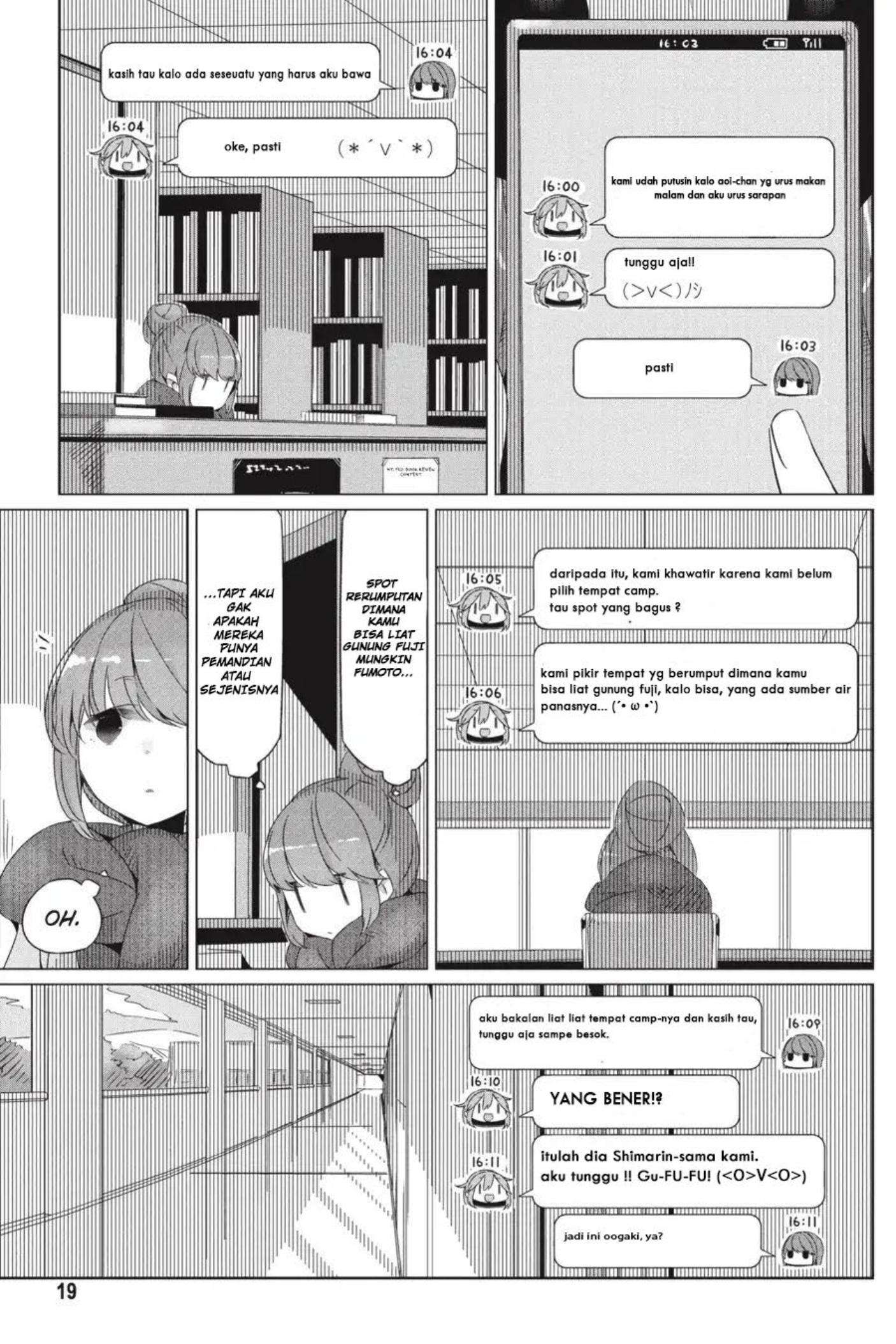 Yuru-Camp chapter 19 halaman 22