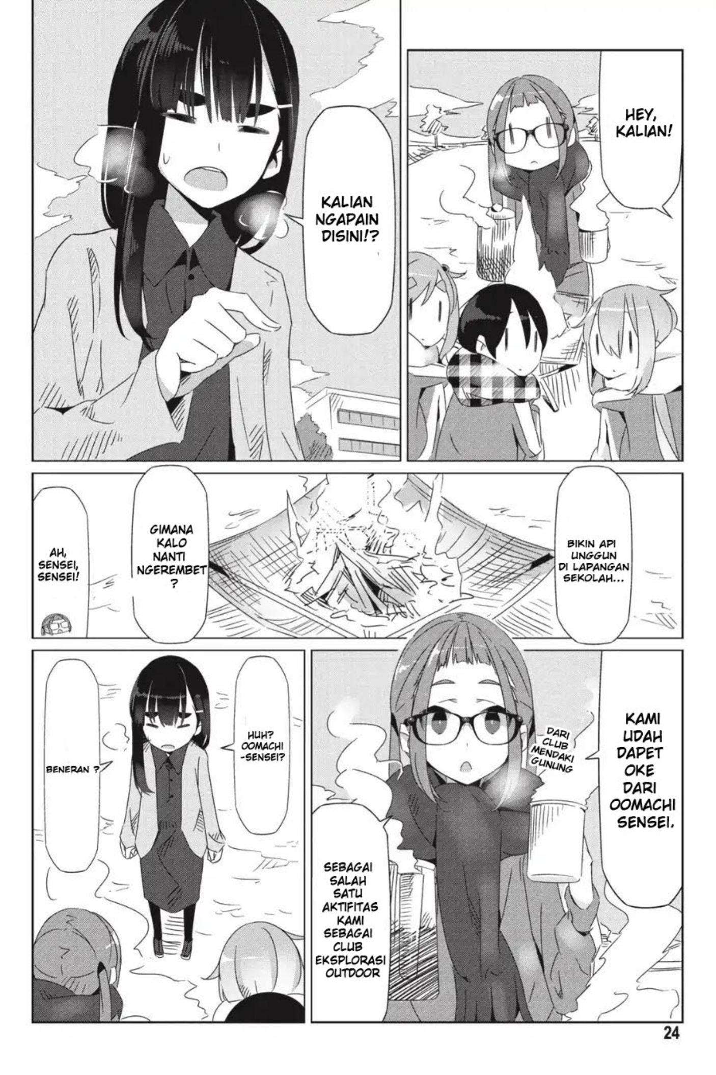 Yuru-Camp chapter 19 halaman 27