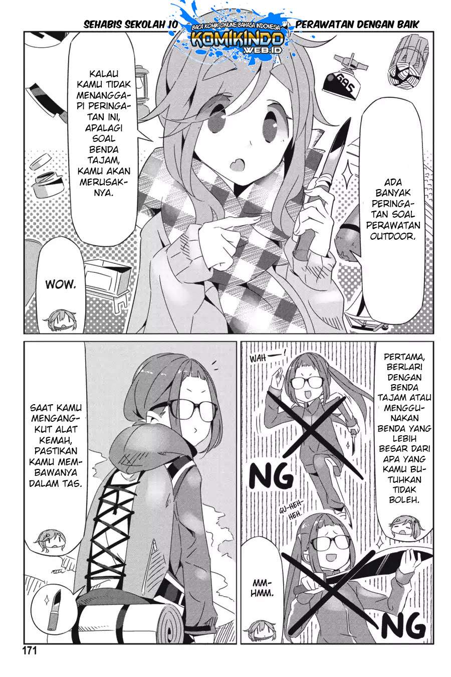 Yuru-Camp chapter 22.5 halaman 20