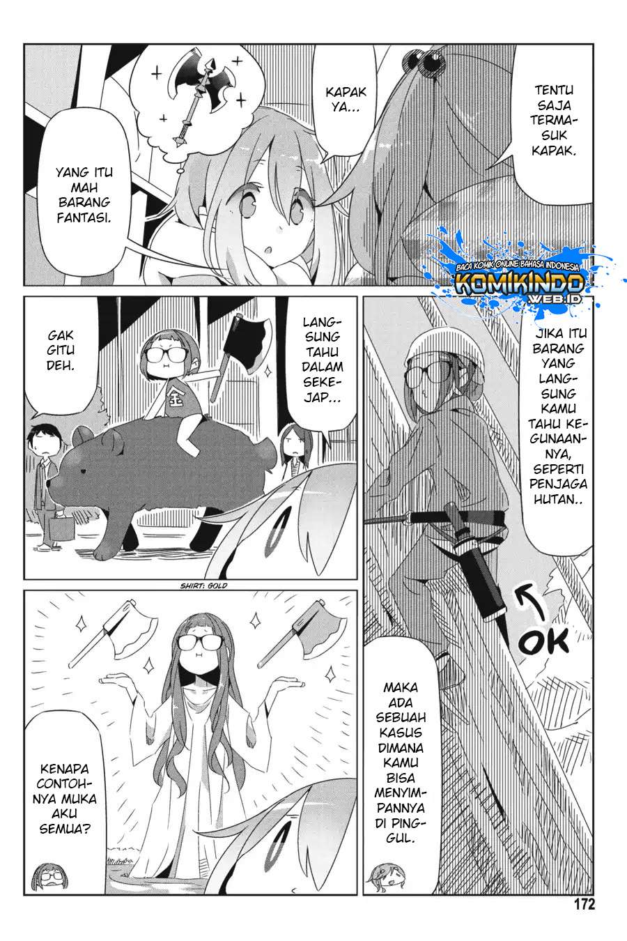 Yuru-Camp chapter 22.5 halaman 21